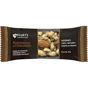 Barra de Nuts (Amendoim & Chocolate) 35g - Hart's Natural