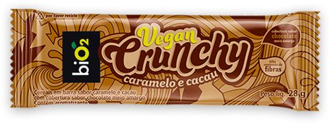 Vegan Crunchy (Caramelo e Cacau) 28g - Bio2