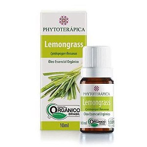 Óleo Essencial de Lemongrass Orgânico - 10ml - Phytoterápica