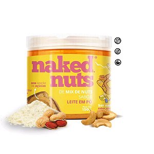 Pasta de Mix Nuts Sabor Leite em Pó - 150g - Naked Nuts