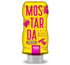 Mostarda Rústica Vegana e Sem Açúcar - 200g - Yes Foods