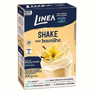 Shake Sabor Baunilha Sem Açúcar - 330g - Linea