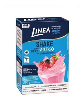 Shake Sabor Iogurte Grego  Com Frutas Vermelhas - 330g Linea