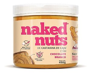 Pasta de Castanha de Caju Chocolate Branco 450g Naked Nuts