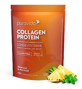 Collagen Protein Abacaxi & Hortelã - 450g  - Puravida