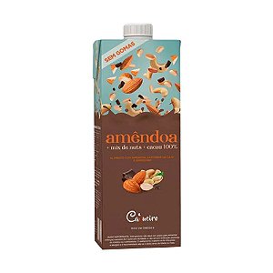 Bebida Vegetal de Amêndoas, Mix de Nuts e Cacau 1L Cajueiro