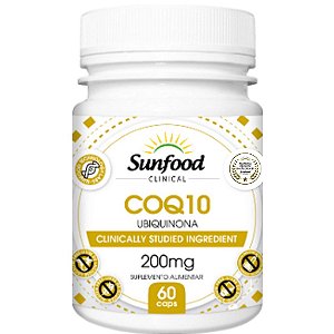 COQ10 Ubiquinona - 60 Cápsulas 200mg - Sunfood