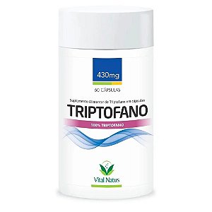Triptofano - 60 Cápsulas 430mg - Vital Natus