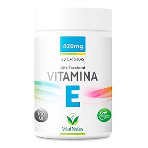 Vitamina E - 60 Cápsulas 420mg - Vital Natus