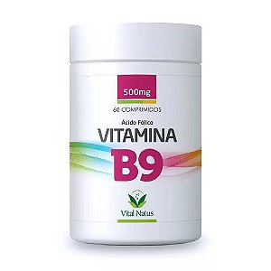 Vitamina B9 - 60 Cápsulas 500mg - Vital Natus