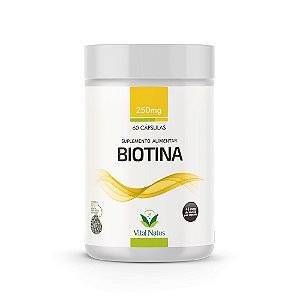 Biotina - 60 Cápsulas 250mg - Vital Natus