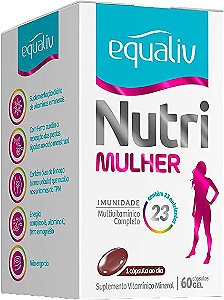 Multivitaminico Nutri Mulher  - 60 Cápsulas - Equaliv