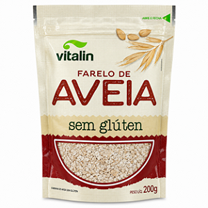 Farelo de Aveia Sem Glúten - 200g - Vitalin