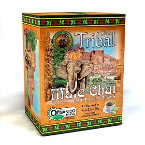 Chá Misto Orgânico c/ 15 sachês (Mate Chai com Especiarias) 15g - Tribal