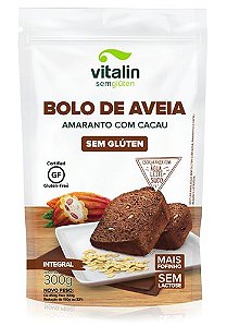 Mistura para Bolo de Aveia Sem Glúten (sabor Amaranto e Cacau) 300g - Vitalin