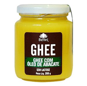 Ghee com Óleo de Abacate (Sem Lactose) 200g - Benni