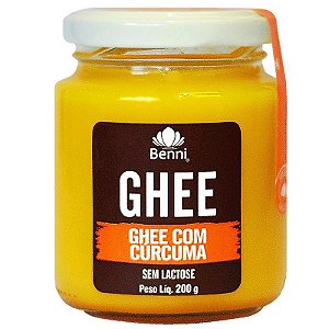 Ghee com Cúrcuma (Sem Lactose) 200g - Benni