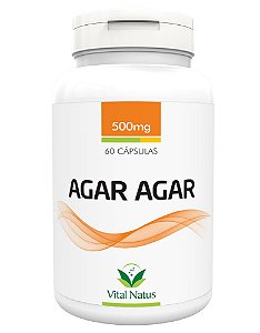 Agar Agar - 60 Cápsulas (500mg) - Vital Natus