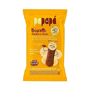 Biscoito Infantil Banana e Cacau - 60g - Papapá