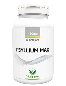 Psyllium Max - 60 Cápsulas (480mg) - Vital Natus