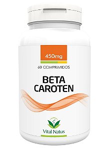 Beta Caroten - 60 Cápsulas (450mg) - Vital Natus
