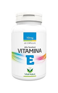 Vitamina E - 60 Cápsulas (10mg) - Vital Natus