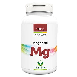 Magnésio - 60 Cápsulas (130mg) - Vital Natus