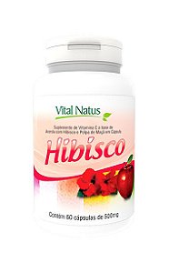Hibisco - 60 Cápsulas (500mg) - Vital Natus