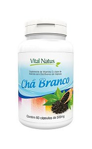 Chá Branco - 60 Cápsulas (500mg) - Vital Natus