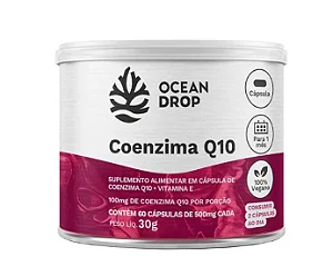 Coenzima Q10 - 60 Cáps 500mg - Ocean Drop