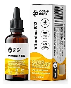 Vitamina B12 e Gotas - 30ml (120 doses) - Ocean Drop