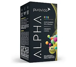 Multivitamínico Para Crianças 150 Minicápsulas Mastigaveis Pura Vida