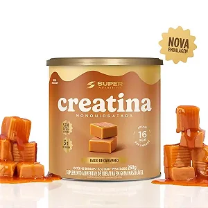 Creatina Monohidratada Dado de Caramelo 260g Super Nutrition