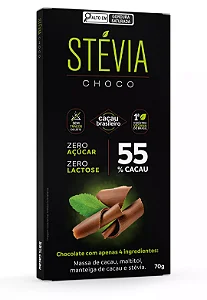 Steviachoco 55% Cacau 80g