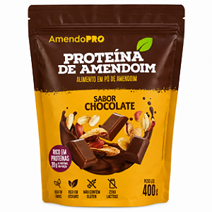 Proteina De Amendoim Sabor Chocolate - 400g - Amendopower