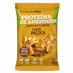 Proteina De Amendoim Paçoca - Sache 40g - Amendopower