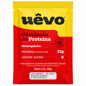 Proteina Em Pó Morango Monodose - 28g - Uevo