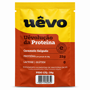 Proteina Em Pó Caramelo Salgado Monodose - 28g - Uevo