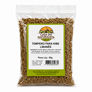 Tempero Para Kibe Libanes - 50g - Casa do Naturalista