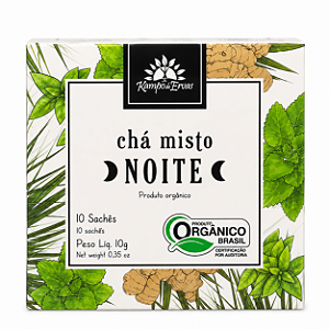 Chá Misto Noite Orgânico - 10 Sachês - Kampo de Ervas