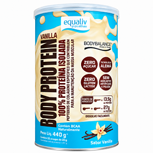 Body Protein Vanilla Equaliv 440g – Proteína Isolada de Colágeno