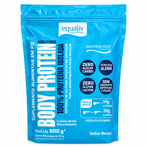 Body Protein Neutro Equaliv 900g – 100% Proteína Isolada de Colágeno