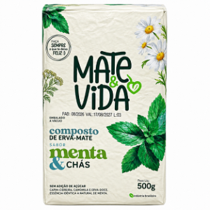 Composto de Erva-Mate Menta & Chás 500g - Mate & Vida