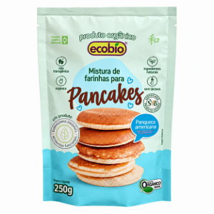 Mistura de Farinhas para Pancakes Orgânica - 250g - Ecobio