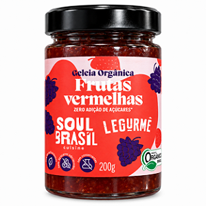 Geleia Orgânica de Frutas Vermelhas 200g - Soul Brasil