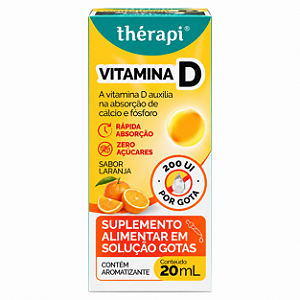 Vitamina D 200 UI por Gota Sabor Laranja 20ml Thérâpi