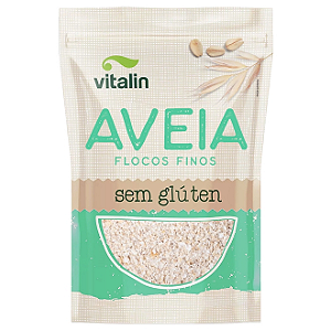 Aveia em Flocos Finos Sem Glúten - 200g - Vitalin