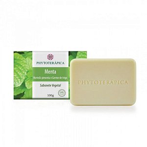 Sabonete Vegetal Menta, Hortelã-Pimenta e Germe de Trigo - 100g - Phytoterápica