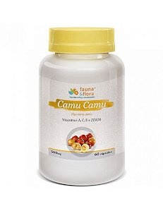 Camu Camu Com Vitamina A, C E e Zinco (500mg) - 60 Cápsulas - Fauna & Flora