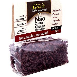 Macarrão de Arroz Fusilli Beterraba - 300g - Casarão